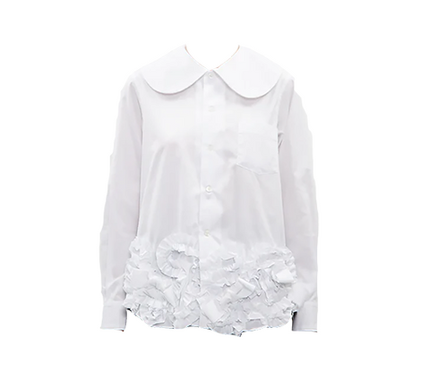 OVERSIZED COLLAR BLOUSE, WHITE - COMME des GARCONS