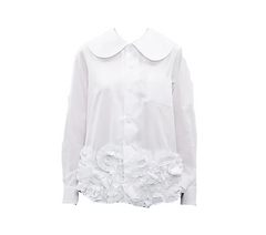 OVERSIZED COLLAR BLOUSE, WHITE - COMME des GARCONS