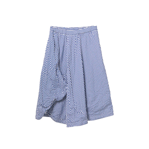 SKIRT, WHITE/BLUE - COMME des GARCONS