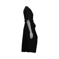 DAEVA V-NECK DRESS, BLACK - CHRISTIAN WIJNANTS