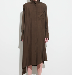 DORE SHIRT DRESS, CHESTNUT - CHRISTIAN WIJNANTS
