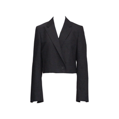 JORDIA CROPPED BLAZER, CHARCOAL MELANGE - CHRISTIAN WIJNANTS