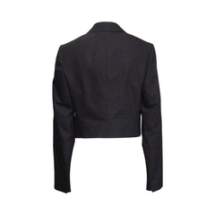 JORDIA CROPPED BLAZER, CHARCOAL MELANGE - CHRISTIAN WIJNANTS