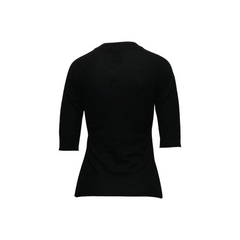 KAYE SHORT SLEEVES KNIT, BLACK - CHRISTIAN WIJNANTS