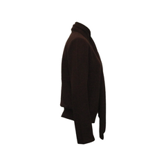 KEIKO SCARF COLLAR SWEATER, CHERRY WOOD - CHRISTIAN WIJNANTS