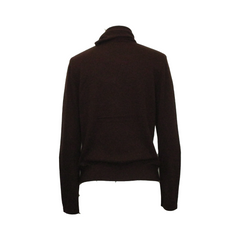 KEIKO SCARF COLLAR SWEATER, CHERRY WOOD - CHRISTIAN WIJNANTS