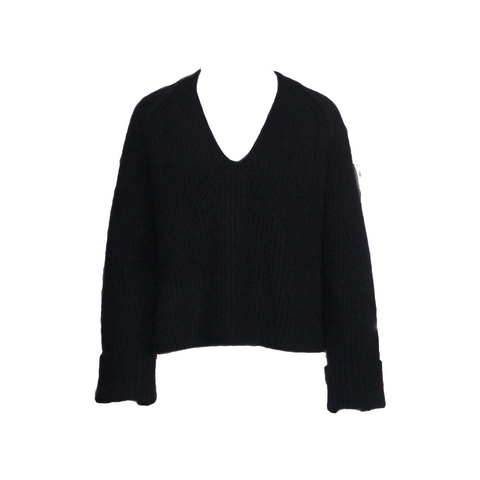 KEOLANA V-NECK SWEATER, DARK MARINE - CHRISTIAN WIJNANTS