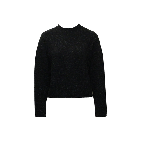 KULELE SWEATER, SPECKLED BLACK - CHRISTIAN WIJNANTS