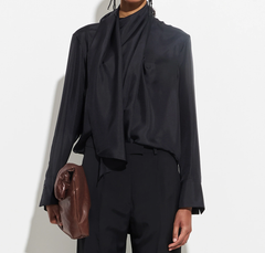 TABIA LONGSLEEVE SHIRT, BLACK - CHRISTIAN WIJNANTS