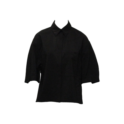 TALONA WOOL SHIRT, BLACK - CHRISTIAN WIJNANTS