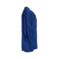 TARETH SILK BLOUSE, COBALT - CHRISTIAN WIJNANTS