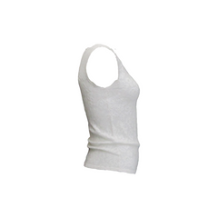 BOXER TOP, SNOW - EXTREME CASHMERE