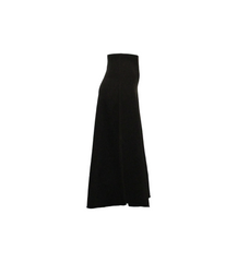 EASE SKIRT, DARK BROWN - EXTREME CASHMERE