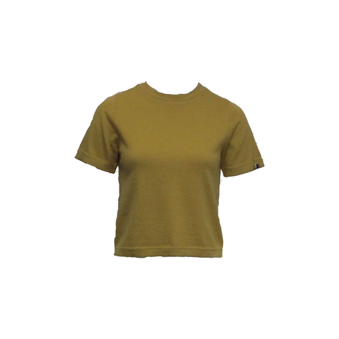 TINA T-SHIRT, CORN - EXTREME CASHMERE