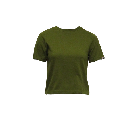 TINA T-SHIRT, GRASS - EXTREME CASHMERE