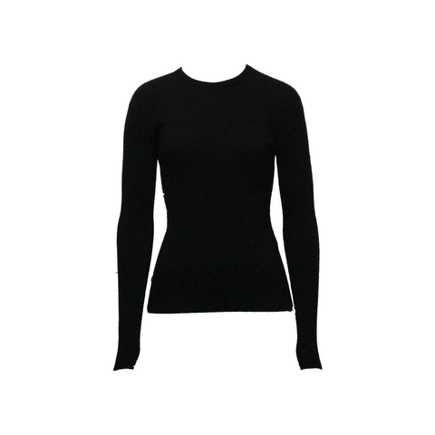 VIVIAN LONG SLEEVED T-SHIRT, BLACK - LISA YANG