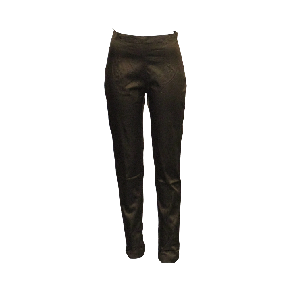 SATIN SKINNY FIT TROUSERS BRONCE RUNDHOLZ BLACK LABEL asuna