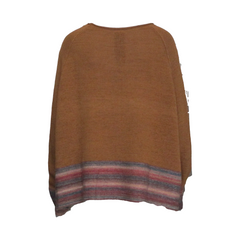 OVERSIZED KNITTED PULLOVER, BRONZE - RUNDHOLZ