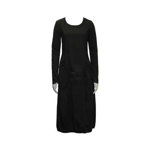 LONG SLEEVE DRESS, BLACK - RUNDHOLZ BLACK LABEL