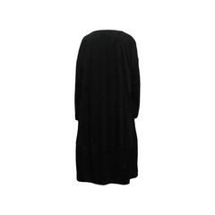 FAUX SUEDE DRESS, BLACK - RUNDHOLZ BLACK LABEL