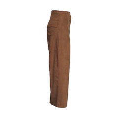 FAUX SUEDE PANTS, BRONZE - RUNDHOLZ BLACK LABEL