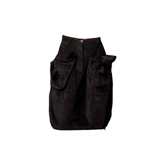 TULIP VELVET SKIRT, BLACK - RUNDHOLZ BLACK LABEL