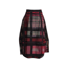 BABYCORD SKIRT, CHECK MULTICOLOR - RUNDHOLZ BLACK LABEL
