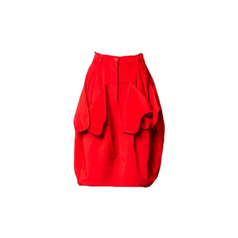 TULIP VELVET SKIRT, ROSE - RUNDHOLZ BLACK LABEL