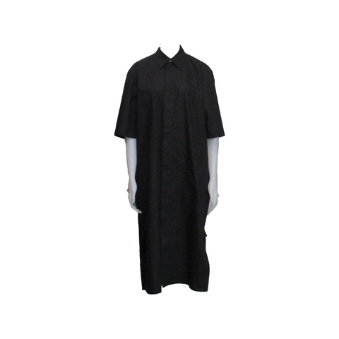 DOSE SHORT SLEEVE SHIRT DRESS, BLACK - SOFIE D'HOORE