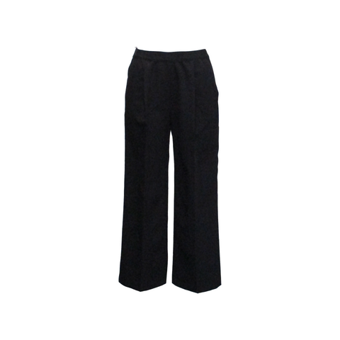 CROPPED PANTS, BLACK - ULI SCHNEIDER