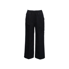 CROPPED PANTS, BLACK - ULI SCHNEIDER
