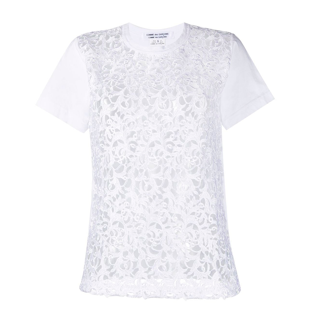 EMBROIDERED T-SHIRT - COMME des GARCONS