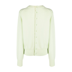 GAME CARDIGAN, LIME - EXTREME CASHMERE